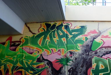 Graffiti Wall in Karlsruhe - Photo by KommissarRex - diaz, dias, osk (2014)