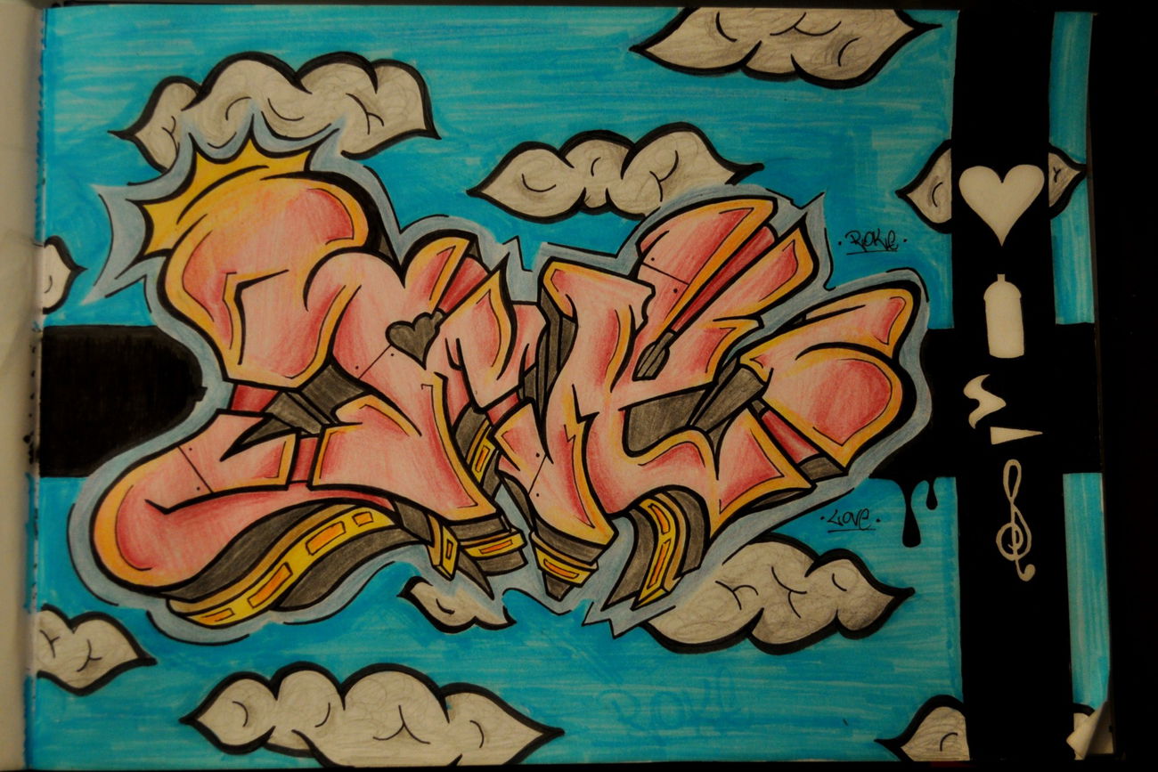 Graffiti Sketch in POLSKA - Photo by Kopaka - Kopaka, Roke, Love (2015)