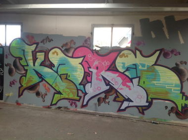 Graffiti Wall in Leipzig - Photo by Kordinger (2013)