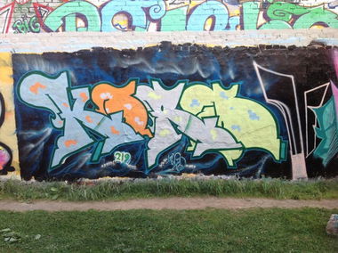 Graffiti Wall in Leipzig - Photo by Kordinger - 219 (2013)
