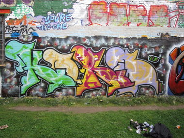Graffiti Wall in Leipzig - Photo by Kordinger - 219 (2013)