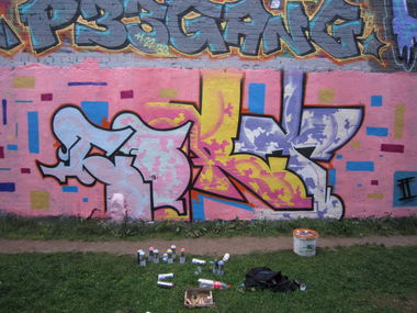 Graffiti Wall in Leipzig - Photo by Kordinger - Cort, 219 (2013)