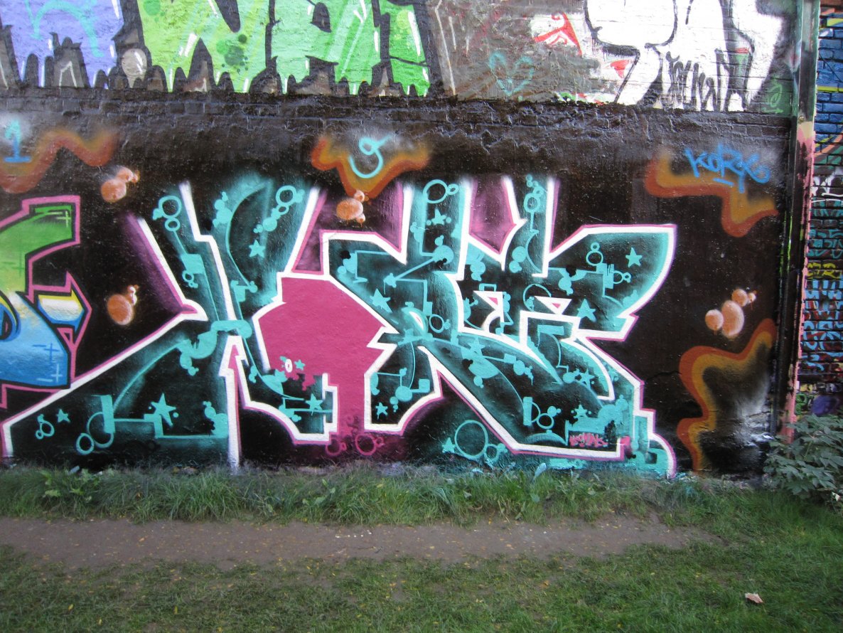Graffiti Wall in Leipzig - Photo by Kordinger - Kort (2013)