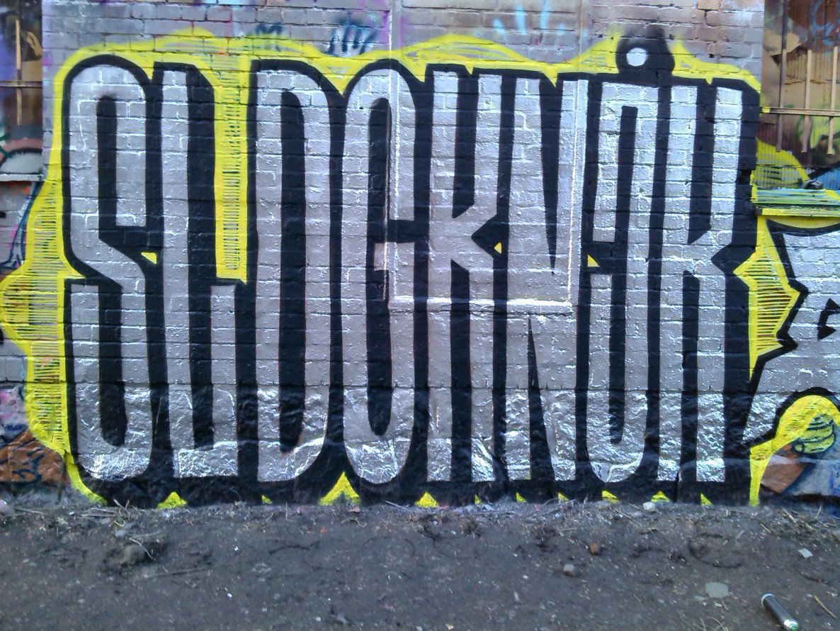 Graffiti Wall - Photo by Kordinger - Sladge, Konjak (2014)