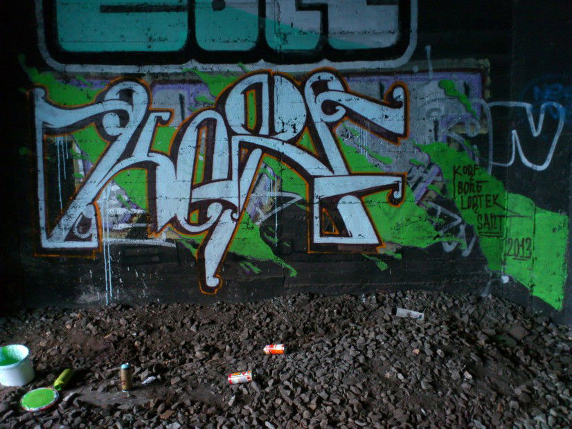 Graffiti Wall in Belgrade - Photo by Korfic (2013)