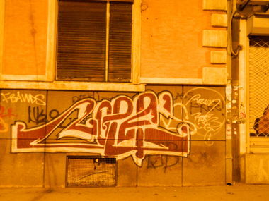 Graffiti Bombing in Belgrade - Photo by Korfic