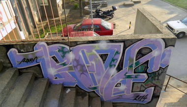 Graffiti Wall in Belgrade - Photo by Korfic