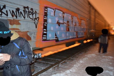 Graffiti Train - Photo by Korpzkng - fr8 (2013)