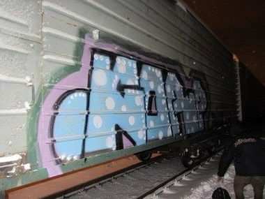 Graffiti Train - Photo by Korpzkng - fr8 (2013)