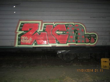 Graffiti Train - Photo by Korpzkng - FR8 (2014)