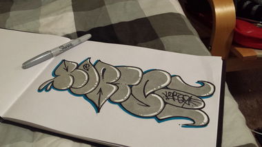 Graffiti Sketch - Photo by Kortzeone (2014)