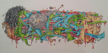 Graffiti Sketch - Photo by Kortzeone (2013)
