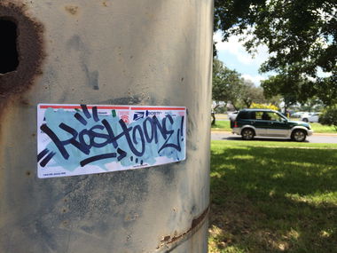 Graffiti Bombing - Photo by Kosh101 - Slaps (2015)