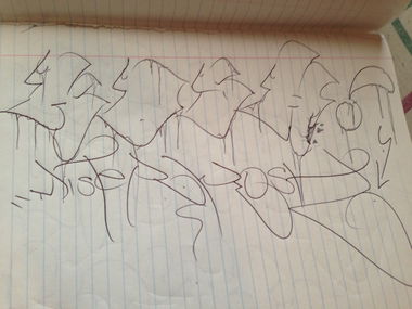 Graffiti Sketch - Photo by Kosh101 (2013)