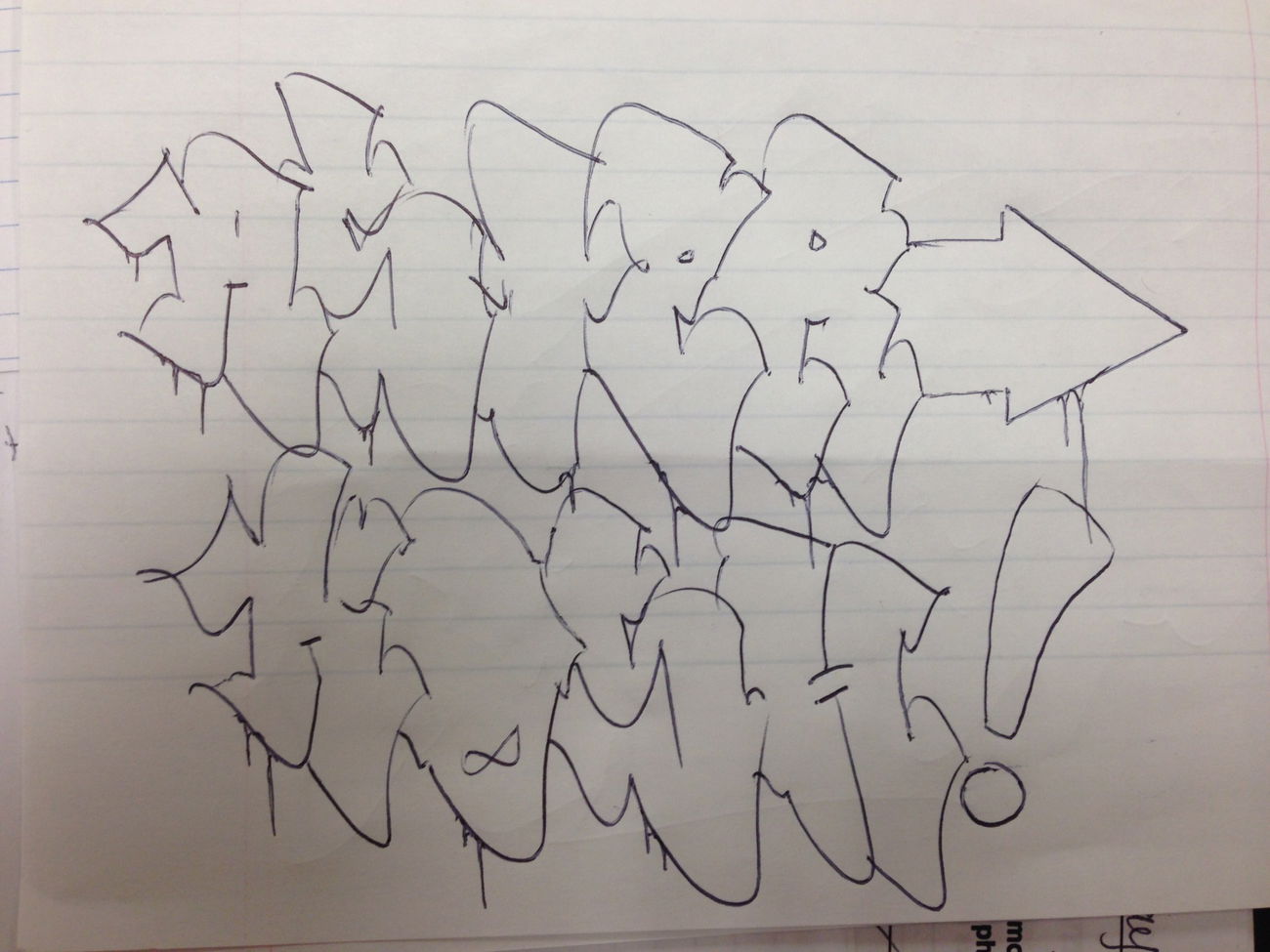 Graffiti Sketch - Photo by Kosh101 (2013)