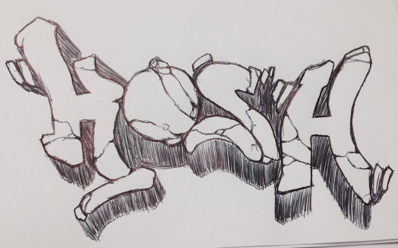 Graffiti Sketch - Photo by Kosh101 (2014)