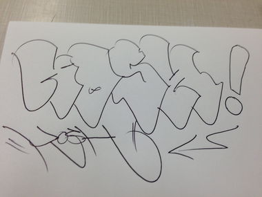 Graffiti Sketch - Photo by Kosh101