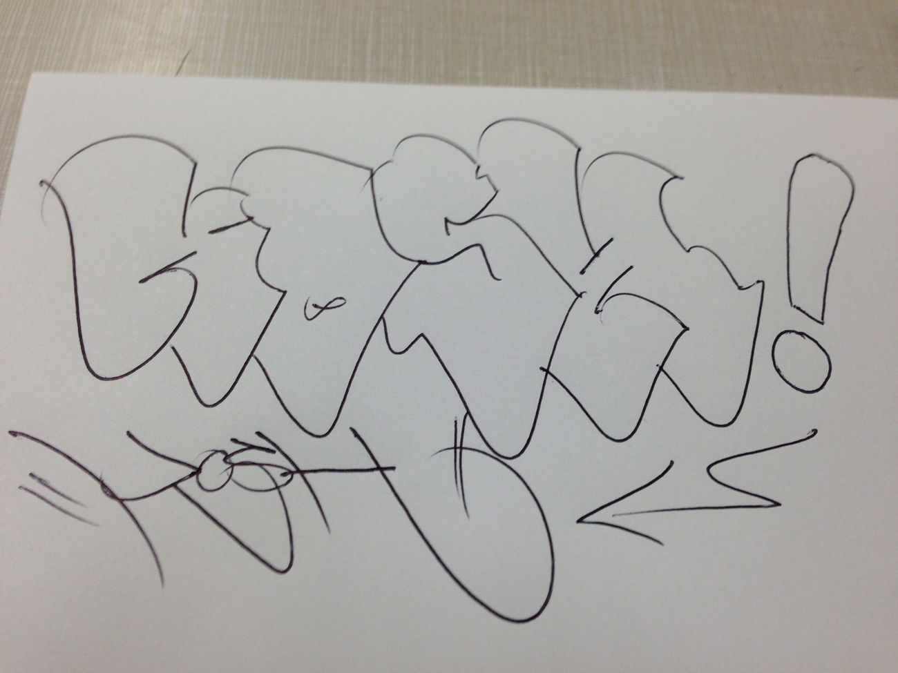 Graffiti Sketch - Photo by Kosh101