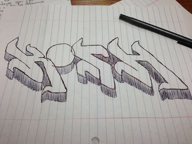 Graffiti Sketch - Photo by Kosh101 (2013)