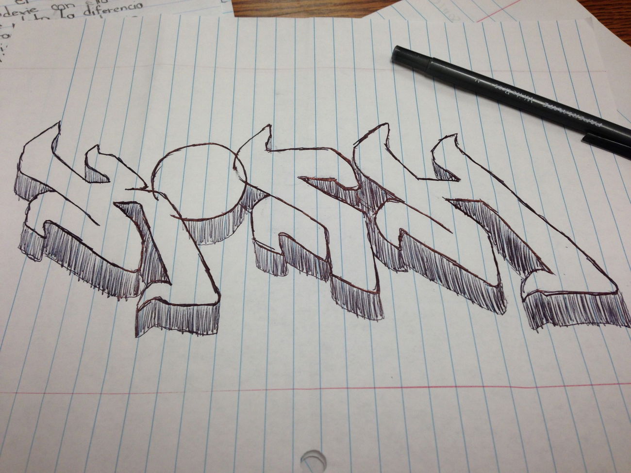 Graffiti Sketch - Photo by Kosh101 (2013)