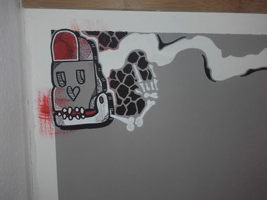 Graffiti Artwork - Photo by Krakl - Skull (2016)