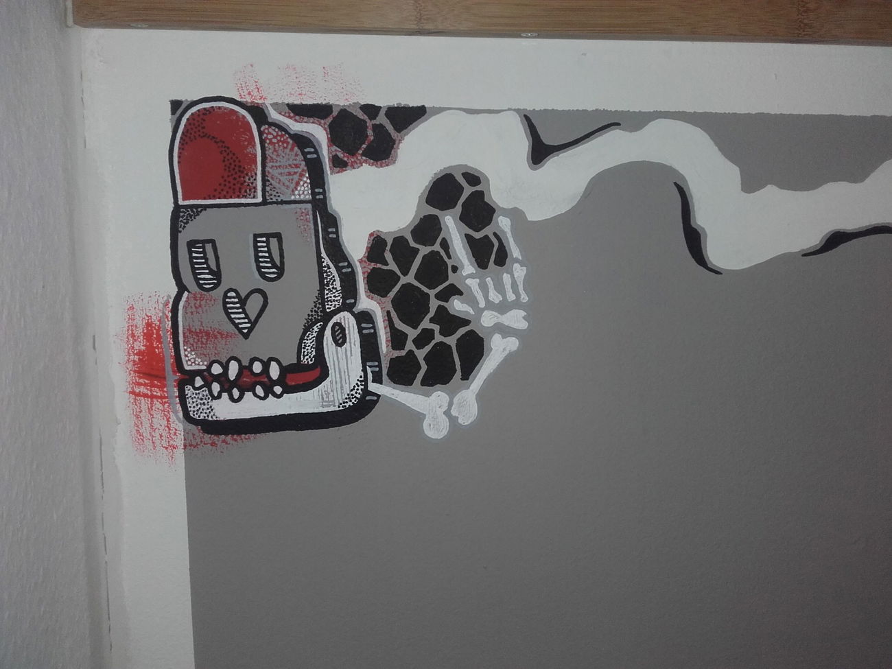 Graffiti Artwork - Photo by Krakl - Skull (2016)