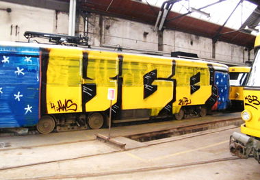 Graffiti Train - Photo by Krakl - KGB, AWS, 21