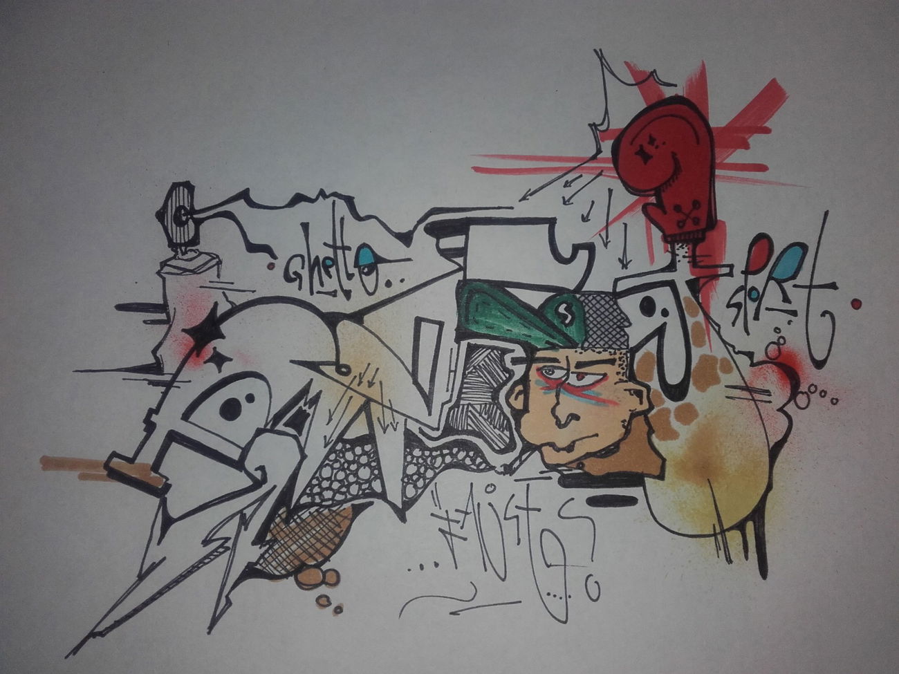 Graffiti Sketch - Photo by Krakl - Faust, Kear, Ghetto