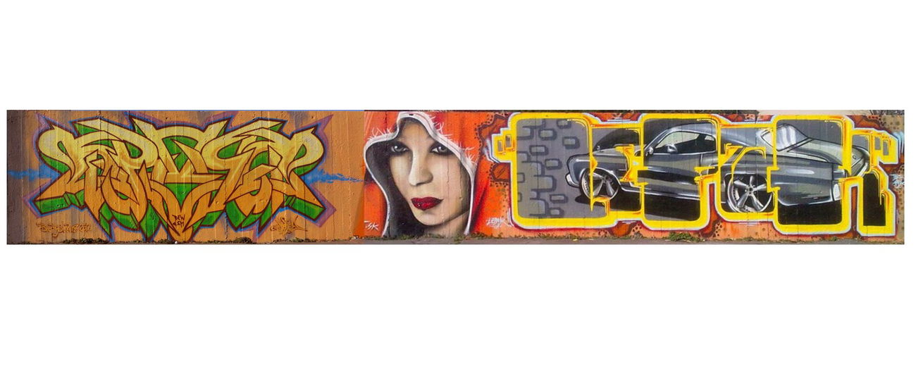 Graffiti Wall in Bratyslawa - Photo by Kreshone - bew, gsm (2012)