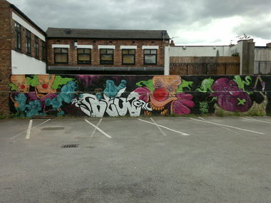 Graffiti Wall in Nottingham - Photo by Kreshone - bew, gsm (2010)