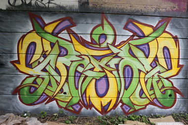 Graffiti Wall in Nottingham - Photo by Kreshone - bew, gsm (2014)