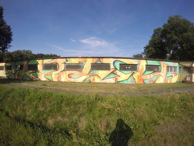 Graffiti Bombing in Bialogard - Photo by Kreshone - bew, gsm (2015)