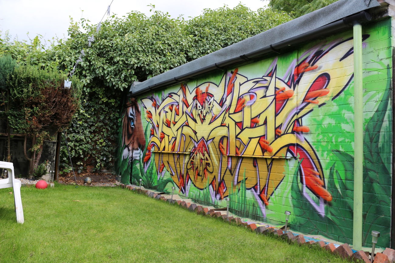 Graffiti Wall in Nottingham - Photo by Kreshone - bew, gsm (2014)
