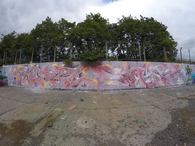 Graffiti Wall in Birmingham - Photo by Kreshone - bew, gsm (2015)