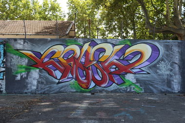 Graffiti Wall in Avinion france - Photo by Kreshone - bew, gsm (2015)