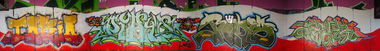 Graffiti Wall in Tamworth - Photo by Kreshone - bew, gsm