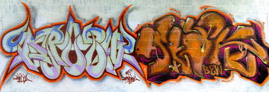 Graffiti Wall in Nottingham - Photo by Kreshone - bew, gsm