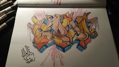 Graffiti Sketch - Photo by Kridone