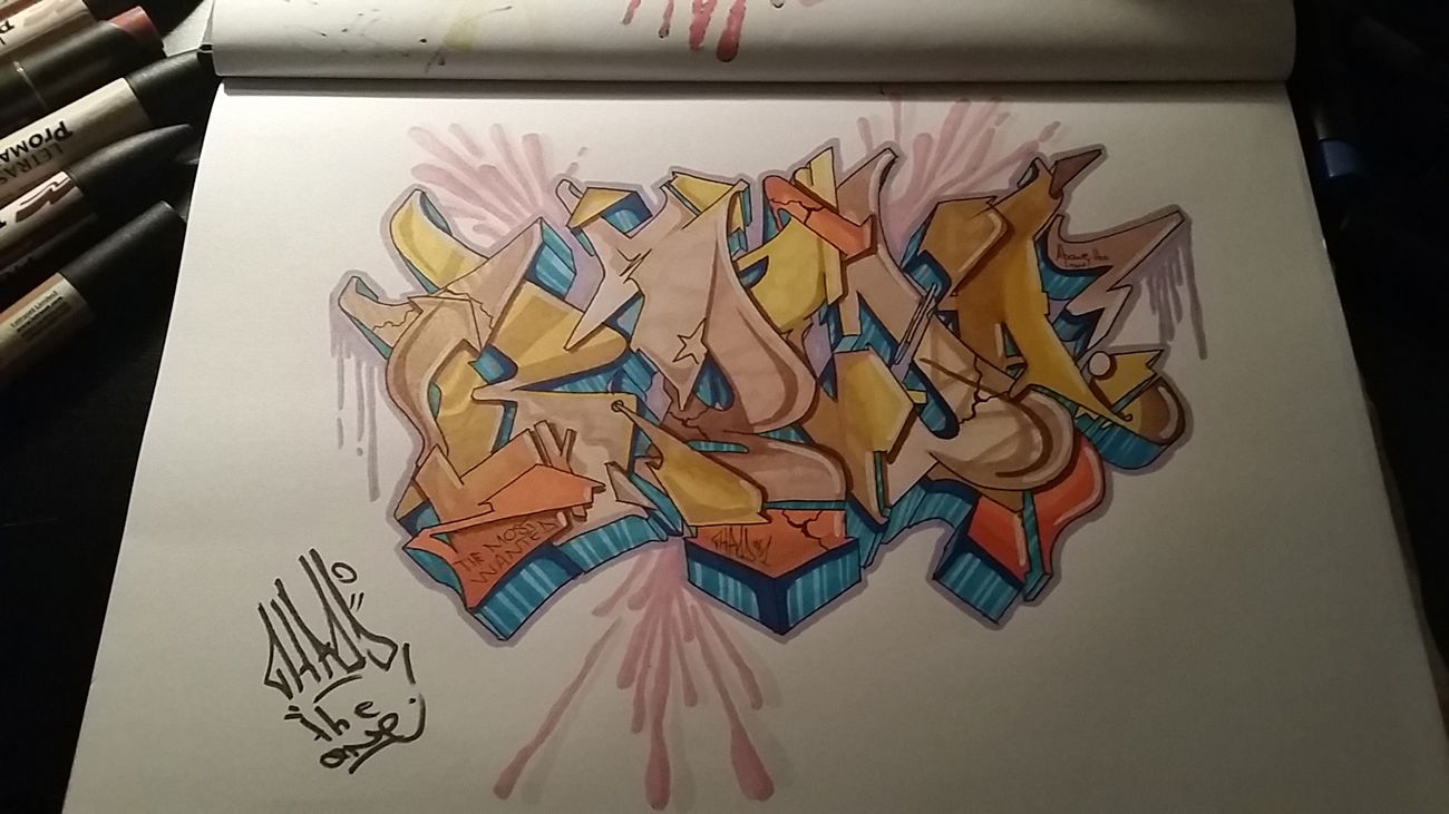 Graffiti Sketch - Photo by Kridone