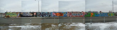 Graffiti Wall in Münster - Photo by Kriminalamt - Esk, Brus, Randy
