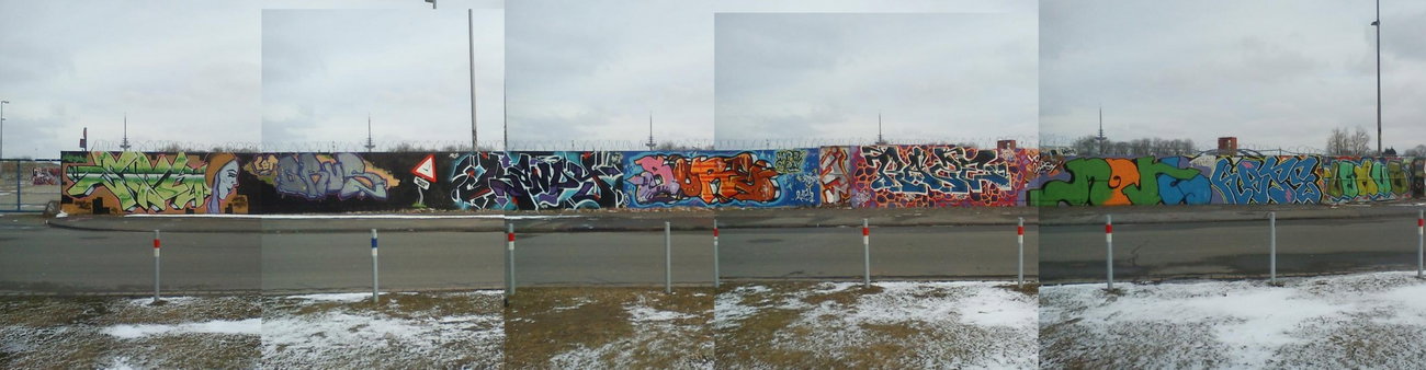 Graffiti Wall in Münster - Photo by Kriminalamt - Esk, Brus, Randy