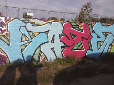 Graffiti Wall in Münster - Photo by Kriminalamt - Kate