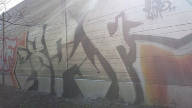 Graffiti Bombing - Photo by Kriso