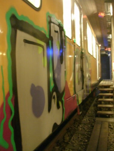 Graffiti Train - Photo by Kriso - luger, ske