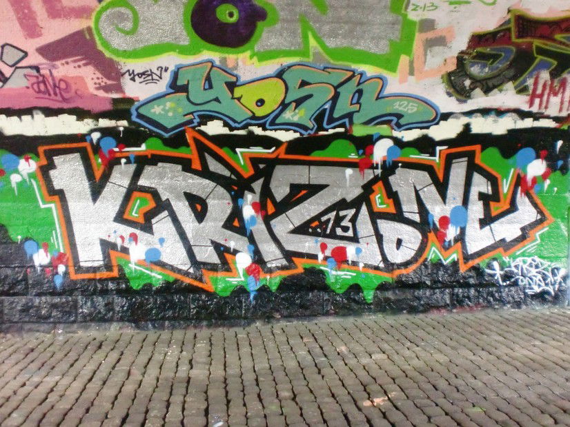 Graffiti Wall in Rheine - Photo by KrizOne - Kriz, one, MRB (2013)