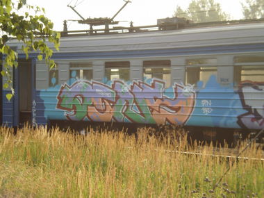 Graffiti Train in Russia - Photo by Krizis_Dtns - DTNS