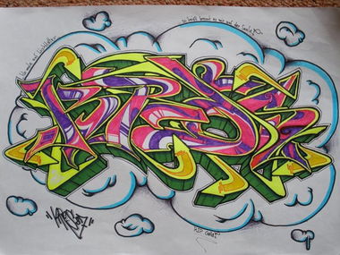 Graffiti Sketch in Aurich - Photo by Kros87 - Kros, Kros87, KrosOne (2011)