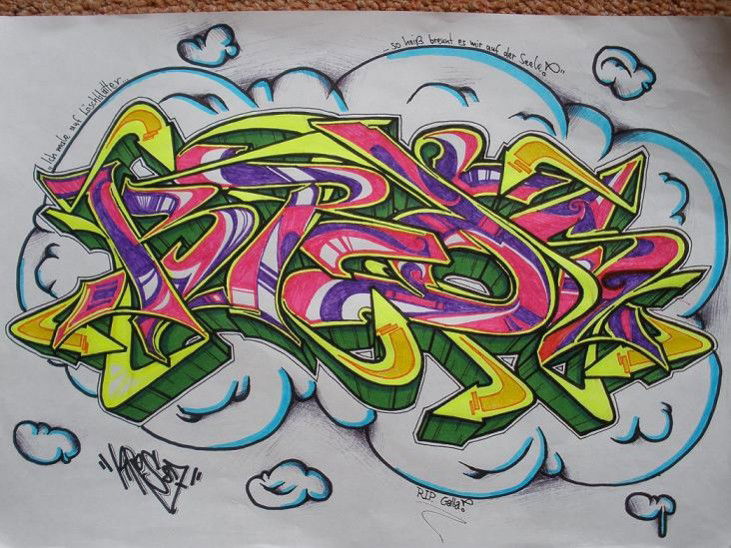Graffiti Sketch in Aurich - Photo by Kros87 - Kros, Kros87, KrosOne (2011)