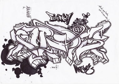 Graffiti Sketch in Aurich - Photo by Kros87 - Kros, KrosOne, Kros87 (2012)