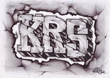 Graffiti Sketch - Photo by Kros87 - KRS, KrosOne, Kros87 (2013)